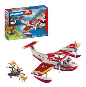 PLAYMOBIL City Action Feuerwehrflugzeug mit Löschfunktion – Prime